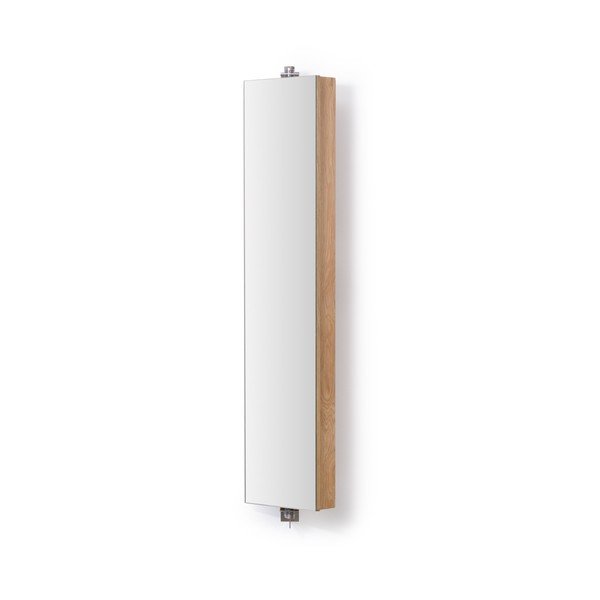 Pasukamas veidrodis su ąžuoline lentyna Wireworks Mezza, aukštis 110 cm-image-2