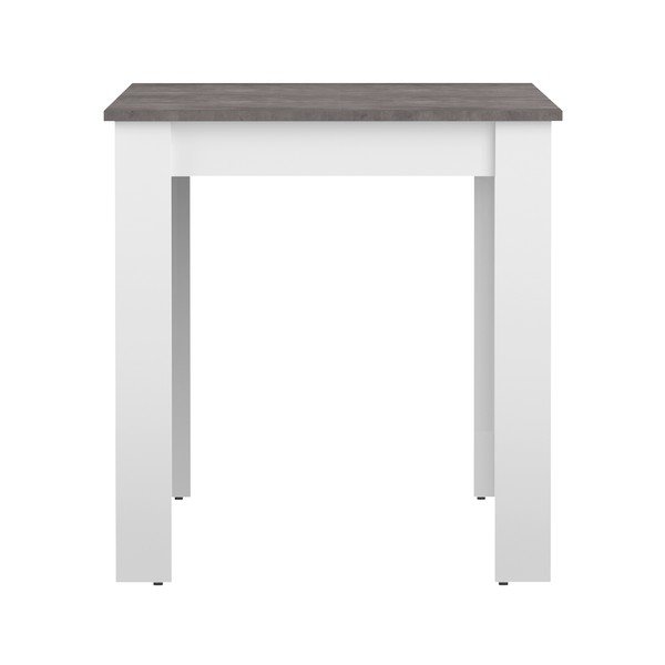 Baltas valgomojo stalas su betoniniu stalviršiu 110x70 cm Nice - TemaHome -image-2