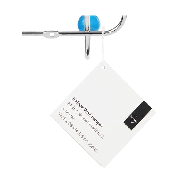 Iš metalo sieninė lentyna sidabrinės spalvos Plastic – Premier Housewares-image-1