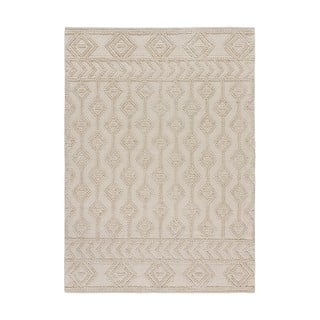 Skalbiamas/rankų darbo iš perdirbtos medvilnės kilimas kreminės spalvos 60x90 cm Pamuk – Universal