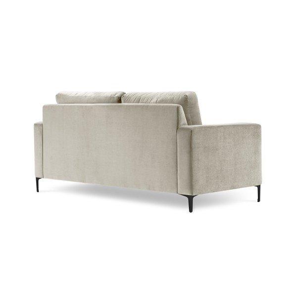 Smėlio spalvos aksominė sofa Kooko Home Harmony, 220 cm-image-3
