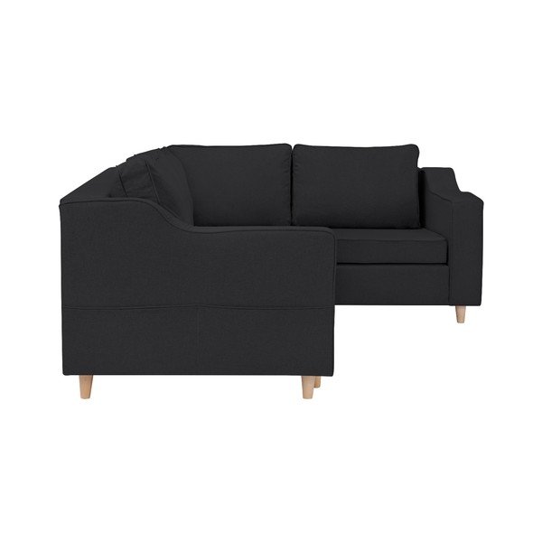 "Mazzini Sofas Jonquille" tamsiai pilka keturių vietų sofa-lova, dešinysis kampas-image-4