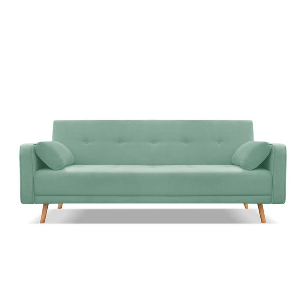 Mėtų žalios spalvos sofa-lova Cosmopolitan Design Stuttgart, 212 cm