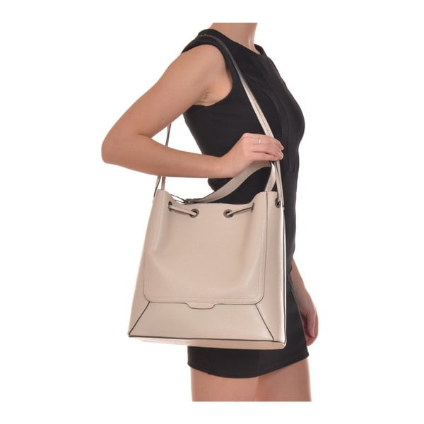 Smėlio spalvos odinė rankinė Renata Corsi Havna-image-2