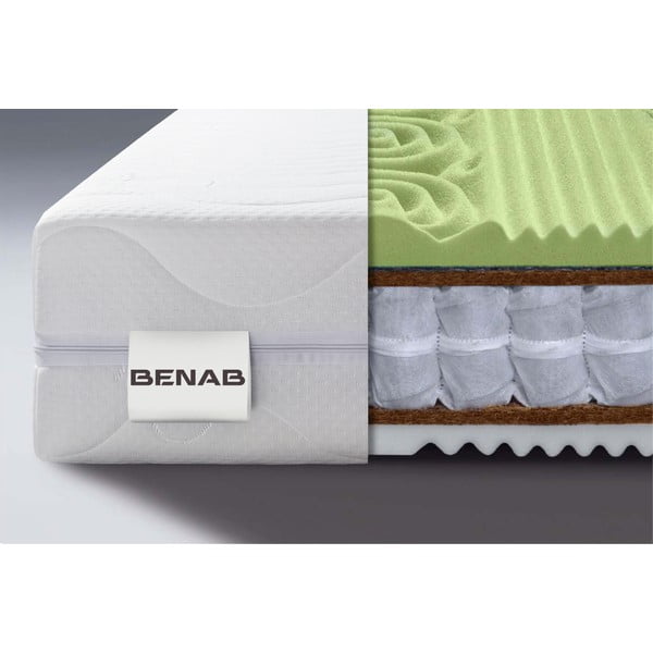 Kietas/vidutinio kietumo apverčiamas čiužinys su spyruoklėmis 140x200 cm Visco Sleep – BENAB-image-1