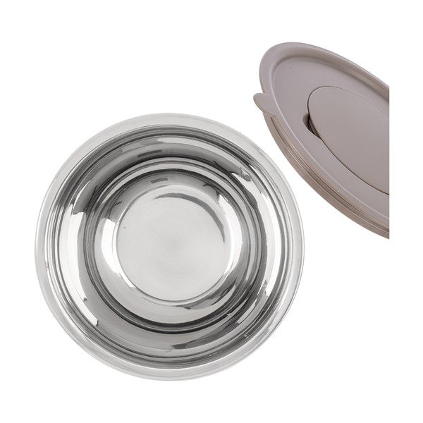 Sidabrinės spalvos iš nerūdijančio plieno dubuo ø 26 cm Beige – Orion-image-4