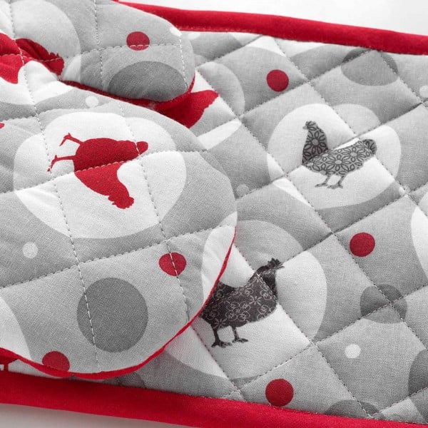 Iš medvilnės orkaitės pirštinės 2 vnt. Suzette – douceur d'intérieur-image-1