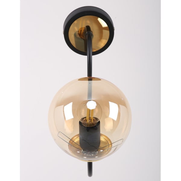 Sieninė lempa ochros spalvos/juodos spalvos ø 15 cm Oslo – Squid Lighting-image-1