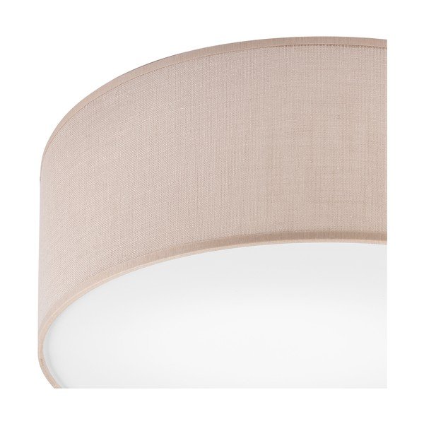 Lubinis šviestuvas smėlio spalvos ø 35 cm su tekstiliniu gaubtu Vivian – LAMKUR-image-3
