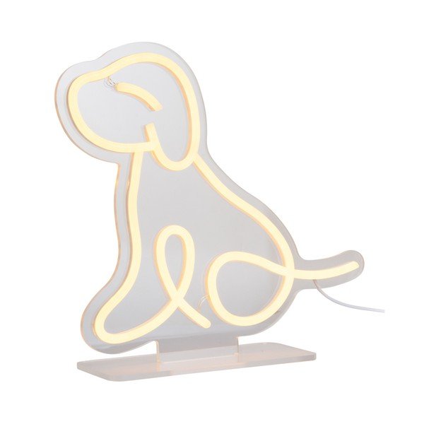 Geltonos spalvos vaikiška stalinė lempa Sitting Dog – Leitmotiv