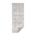 Pilkos ir kreminės spalvos dvipusis lauko kilimas NORTHRUGS Biri, 80 x 350 cm