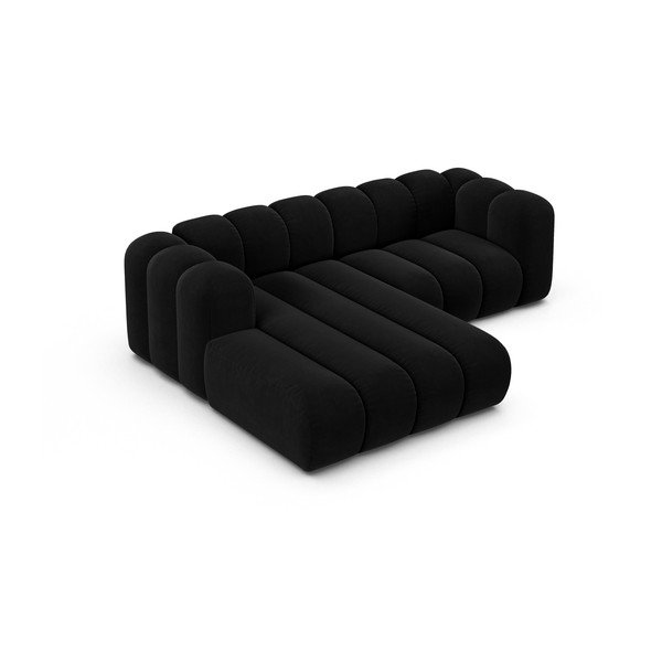 Kampinė sofa antracito spalvos (su kairiuoju kampu) Lupine – Micadoni Home-image-2