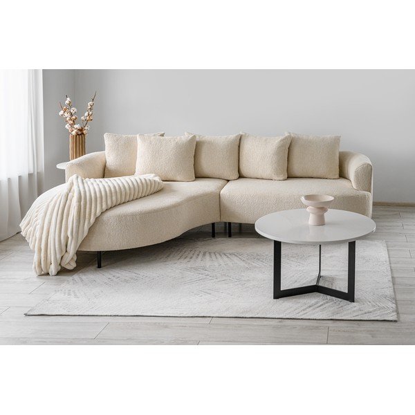 Kampinė sofa smėlio spalvos (su kairiuoju kampu) Vitoria – Scandic-image-1