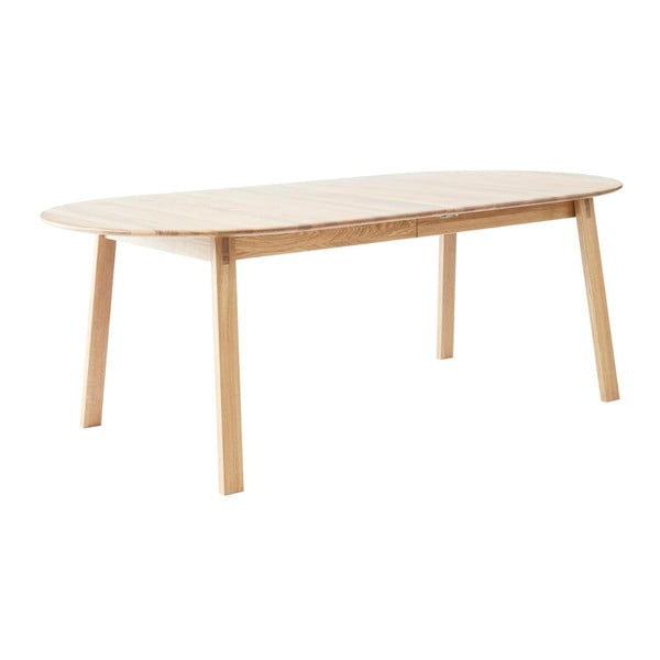 Iš ąžuolo masyvo prailginamas valgomojo stalas su papildomu stalviršiu 100x220 cm Amalfi – Hammel Furniture