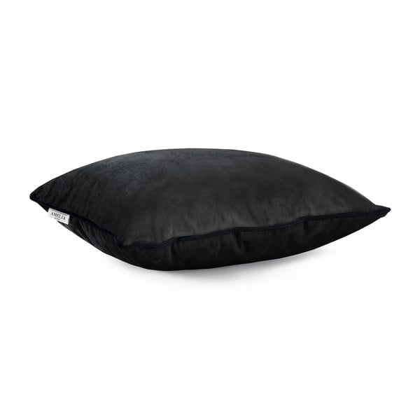 2 juodų pagalvių užvalkalų rinkinys AmeliaHome Piping, 45 x 45 cm