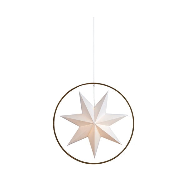 Baltos spalvos/pilkos spalvos šviečianti dekoracija ø 50 cm Speranza – Markslöjd