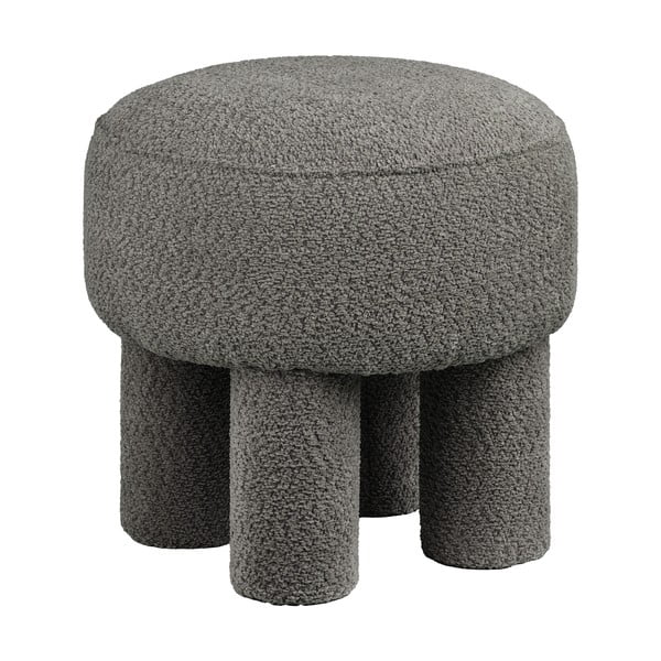 Tamsiai pilkos spalvos iš šenilinio audinio pufas Canberra – House Nordic