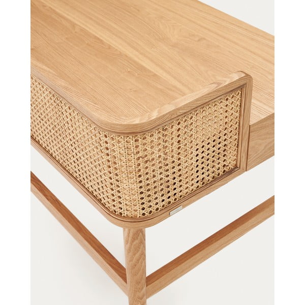 Rašomasis stalas iš uosio 62x105 cm Araxi – Kave Home-image-3