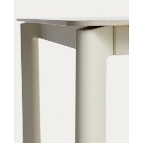 Sodo valgomojo stalas su akmens stalviršiu 100x220 cm Anafi – Kave Home-image-2