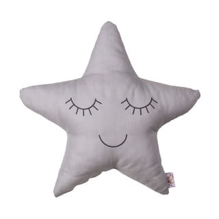 Pilka vaikiška medvilninė pagalvė Mike & Co. NEW YORK Star, 35 x 35 cm