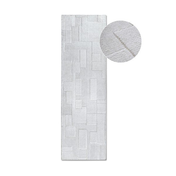 Rankų darbo iš vilnos kilimas kreminės spalvos 80x250 cm Wilhelmine – Villeroy&Boch