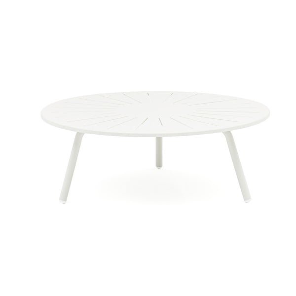 Sodo valgomojo stalas iš aliuminio apvalios formos ø 110 cm Fleole – Ezeis