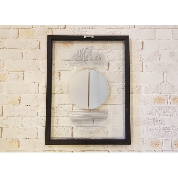 Stiklo paveikslas juodame rėmelyje Vavien Artwork Shapes II., 32 x 42 cm-image-3