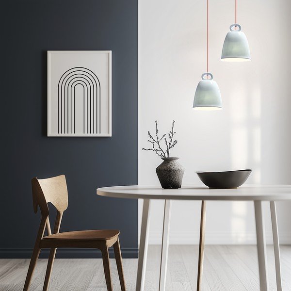 Mėlynos spalvos vaikiškas pakabinamas šviestuvas su keramikiniu gaubtu Sewilla – Candellux Lighting-image-1