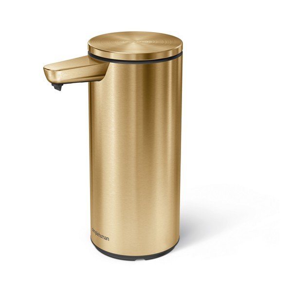 Automatinis blizgios auksinės spalvos iš plieno muilo dozatorius 266 ml – simplehuman