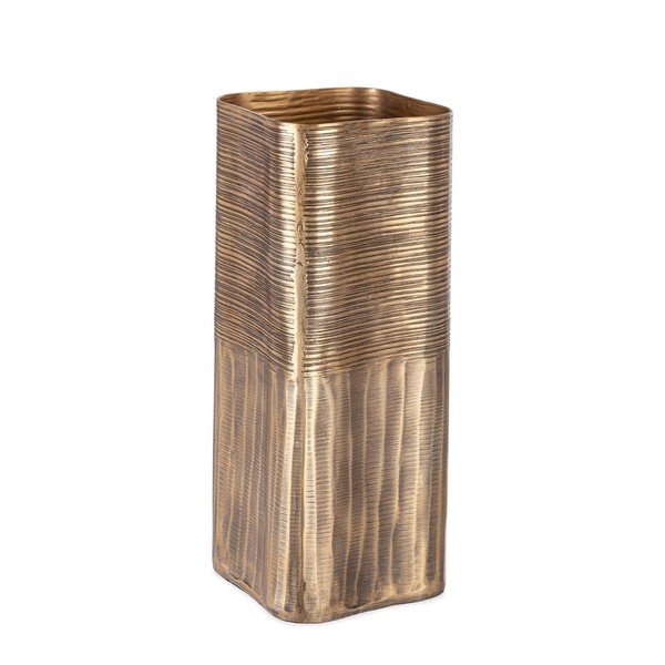 Auksinės spalvos iš metalo rankų darbo vaza (aukštis 31,5 cm) Reel – Bizzotto