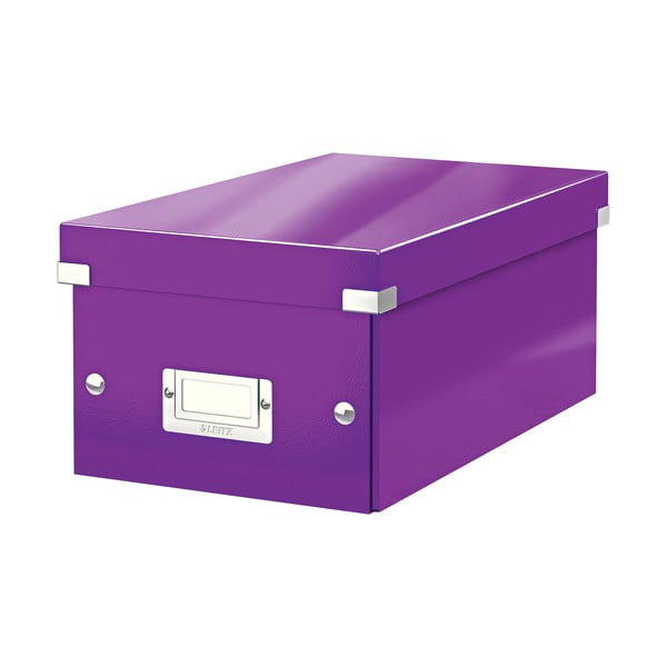 Violetinė laikymo dėžutė su dangteliu Leitz DVD Disc, 35 cm ilgio