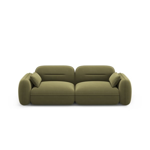 Iš velveto sofa žalios spalvos 230 cm Audrey – Interieurs 86