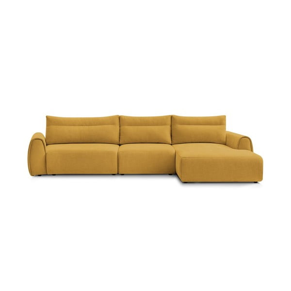 Kampinė sofa ochros spalvos Aden – Bobochic Paris