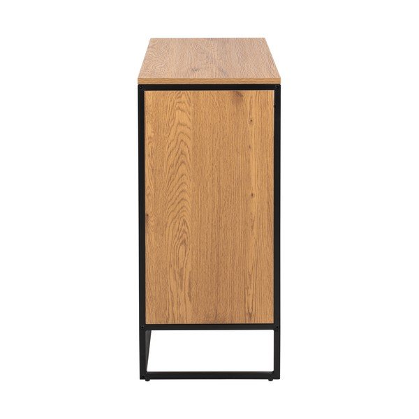 Knygų spinta  natūralios spalvos, ąžuolo mediena 77x79,5 cm Swindon – Actona-image-3