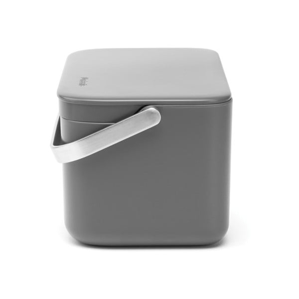 Maisto atliekų šiukšliadėžė tamsiai pilkos spalvos 1,8 l SinkSide – Brabantia-image-4