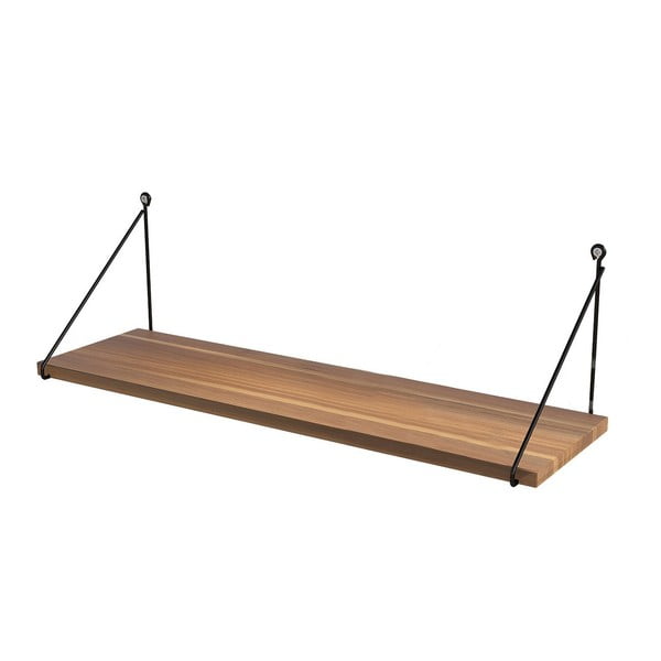 Sieninė lentyna natūralios spalvos iš riešutmedžio 72 cm Armoni – Kalune Design