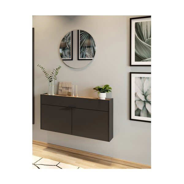 Koridoriaus baldas antracito spalvos/natūralios spalvos Ameca – Germania-image-2