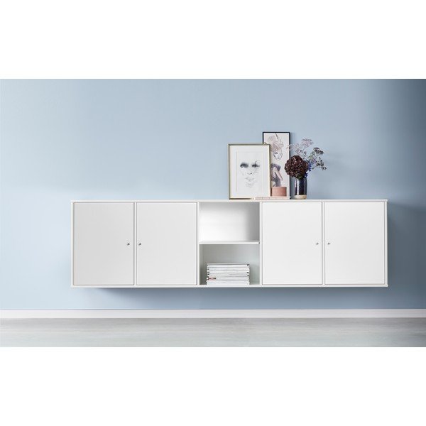 Balta žema komoda 220x61 cm Mistral - Hammel Furniture-image-1