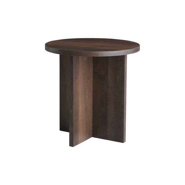 Iš MDF plokštės apvalios formos šoninis stalas ø 50 cm Poppy – Ellos Home