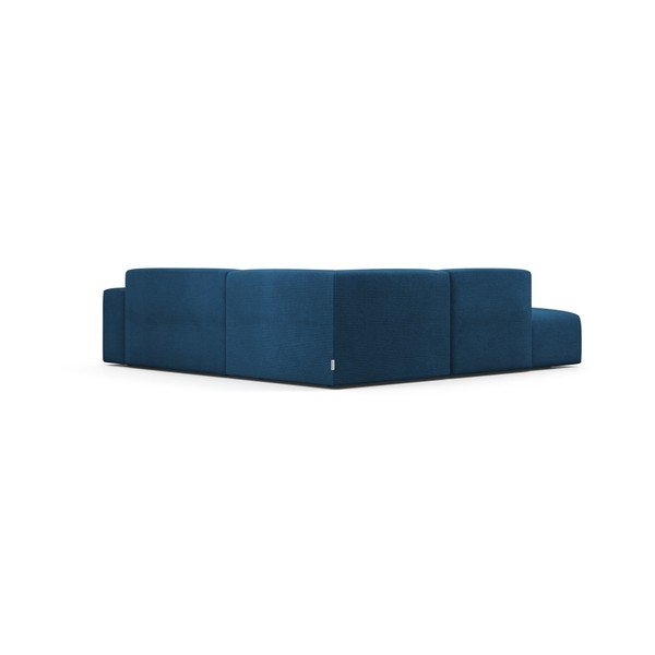 Turkio spalvos aksominė kampinė sofa Marie Claire Home Karen, 260 cm, kairysis kampas-image-4