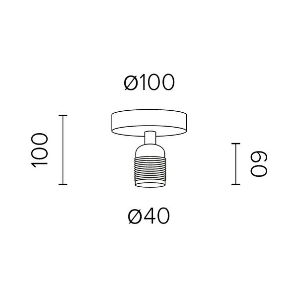 Juodas lubinis šviestuvas su auksiniu lizdu Sotto Luce Uno-image-4