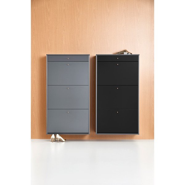 Pilka atlenkiama batų lentyna Mistral - Hammel Furniture-image-4