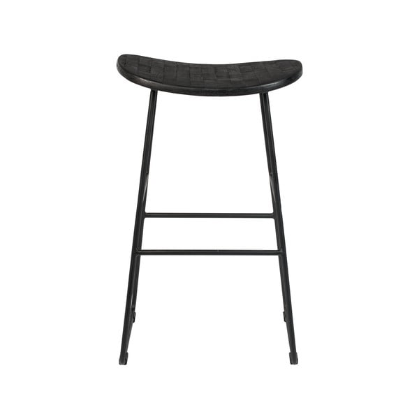 Juodos spalvos baro taburetė 2 vnt. (sėdynės aukštis 62 cm) Tangle – White Label-image-3