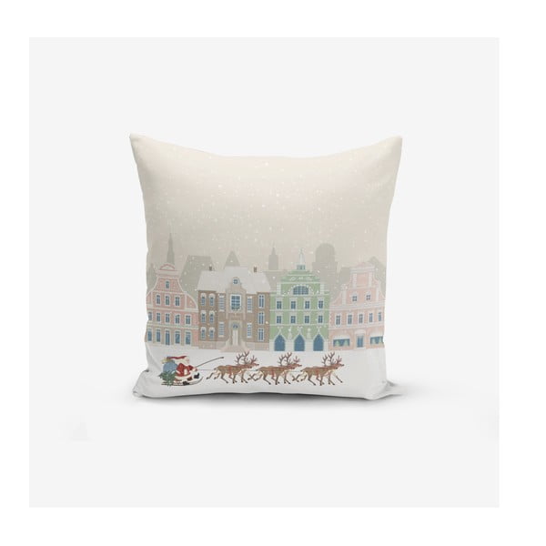 4 kalėdinių pagalvių užvalkalų ir staltiesės rinkinys Minimalist Cushion Covers Holiday Season-image-1
