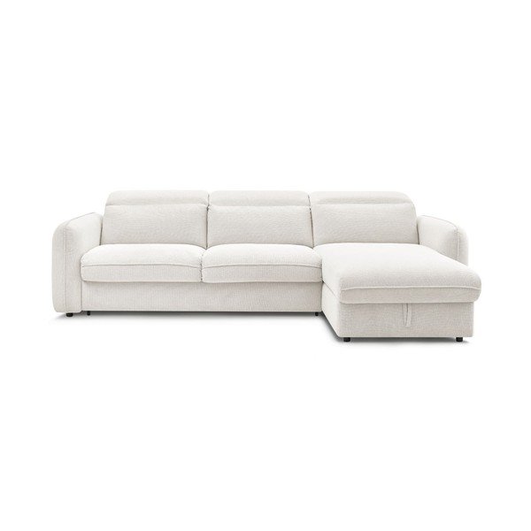 Baltos spalvos kampinė sofa Achille – Bobochic Paris
