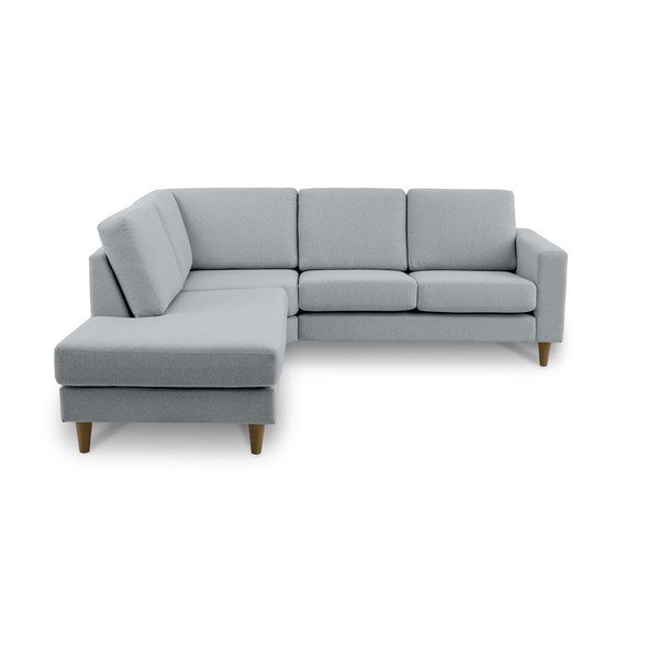 Kampinė sofa pilkos spalvos (su kairiuoju kampu) Focus – Scandic
