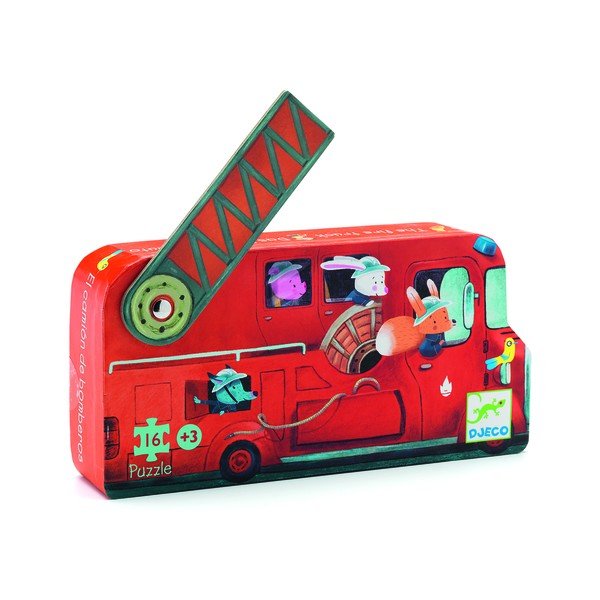 Vaikiška dėlionė Djeco Firefighters-image-1