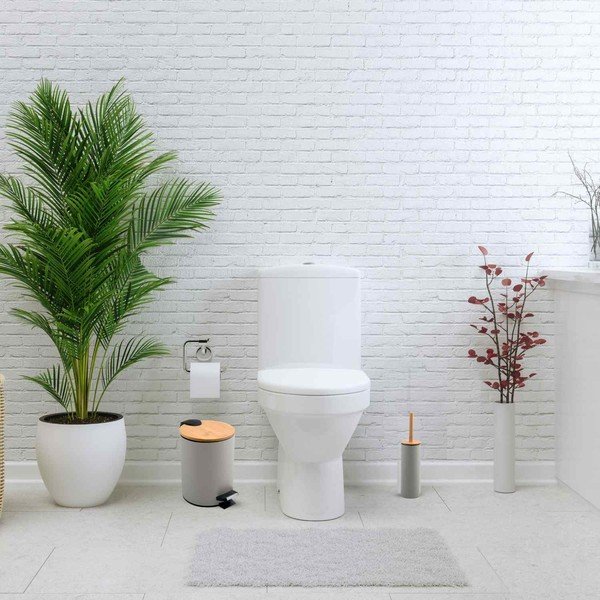 Taupe spalvos iš plieno šiukšliadėžė su pedalu 5 l   Adonis – Spirella-image-1