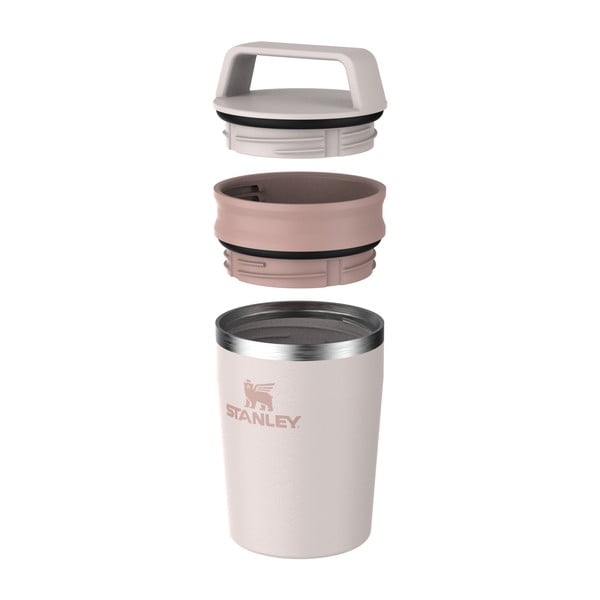 Šviesiai rožinės spalvos iš nerūdijančio plieno termo puodelis 230 ml Café-To-Go Travel Mug Rose Quartz – Stanley-image-3