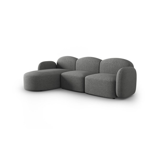 Kampinė sofa tamsiai pilkos spalvos (su kairiuoju kampu) Blair – Micadoni Home-image-2